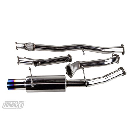 Catted Turboback Exhaust System w/ High Flow Catalytic Converter and Ti muffler/ 2002-2007 Subaru WRX/STi